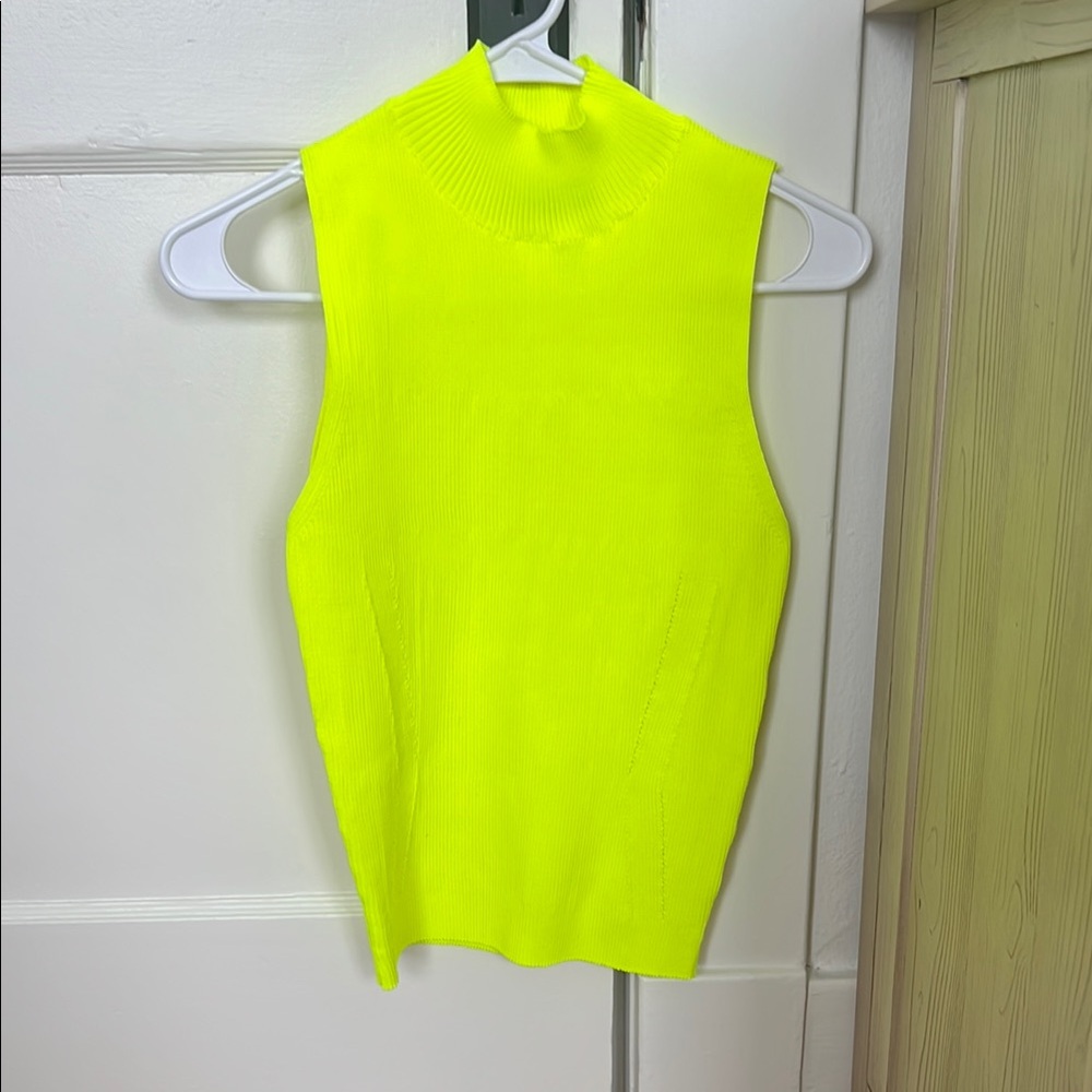 Neon Yellow Sleeveless Top
